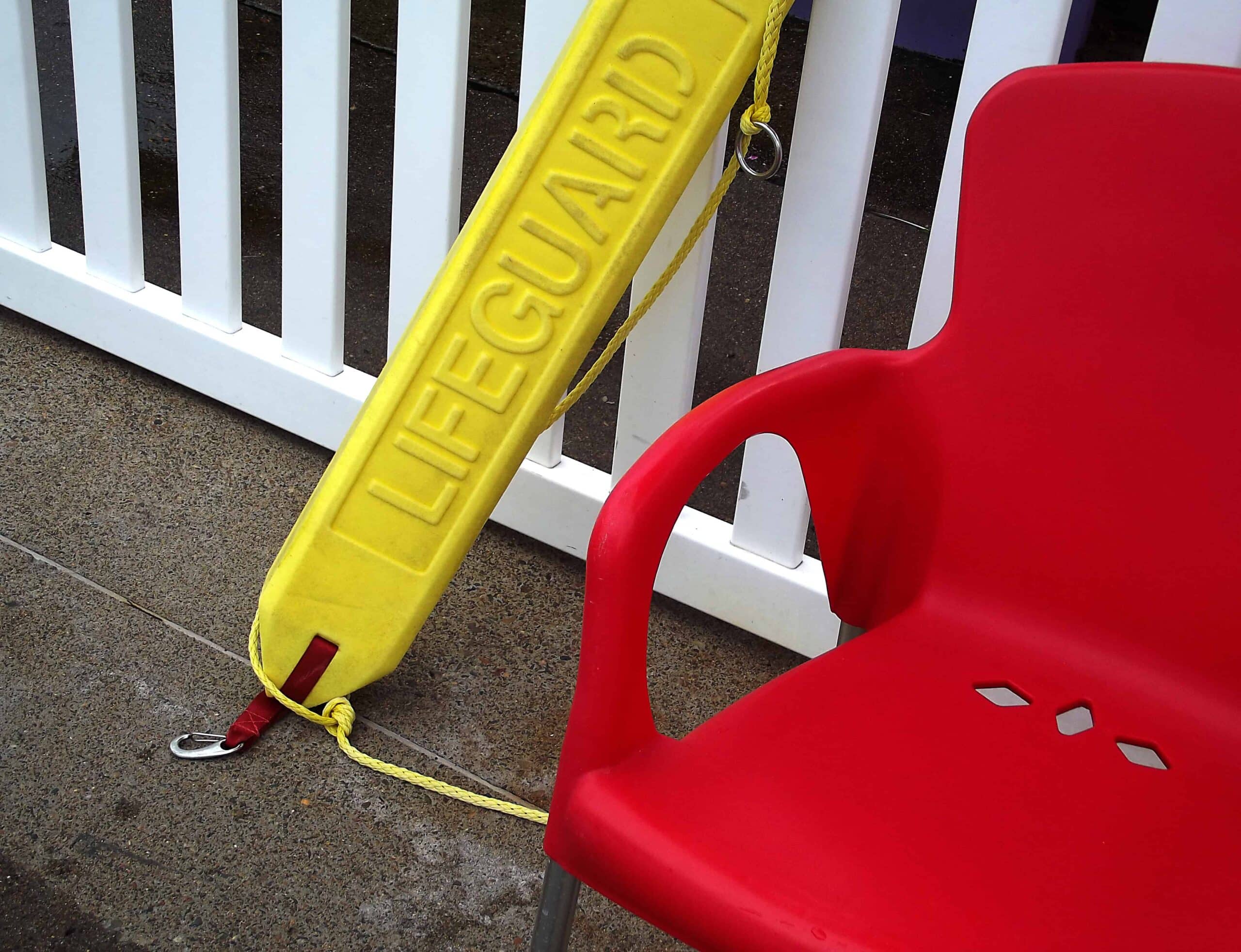 Empty Lifeguard Chair