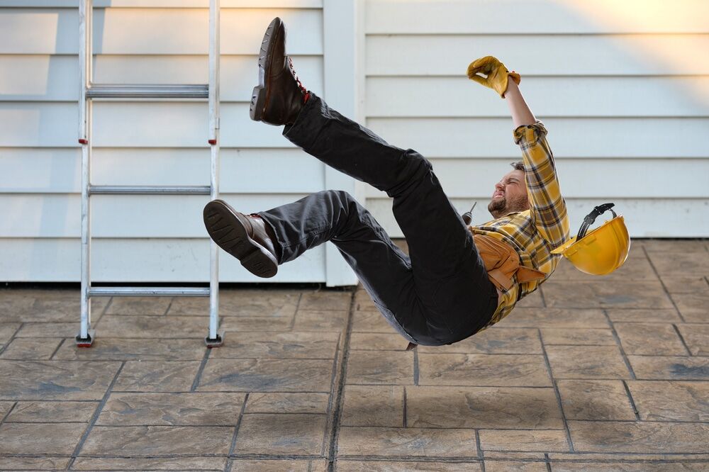 Falls From Ladder